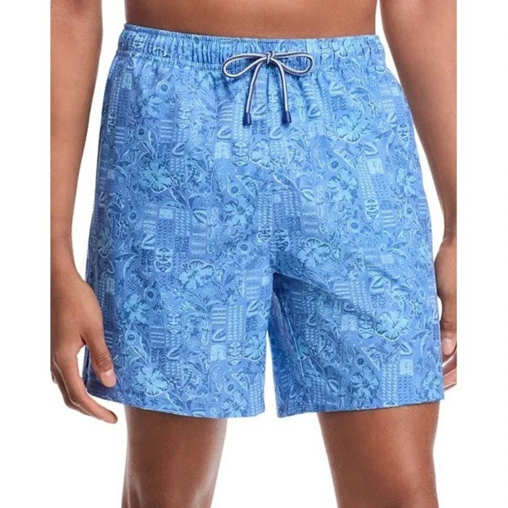 Peter Millar Men's XXL Stellar Blue Mai Tai Tropical Print 7